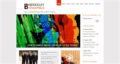 Desktop Screenshot of berkeleyensemble.co.uk